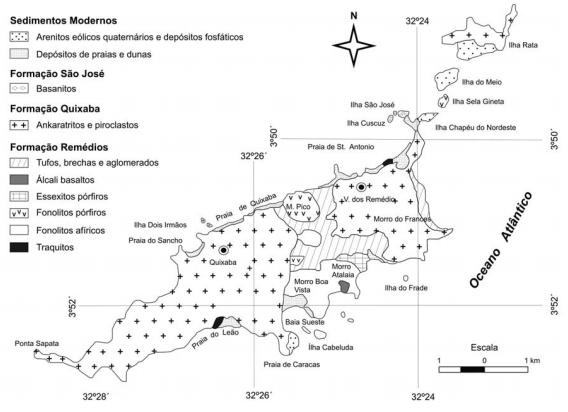 Mapa Geológico Fernando deNoronha